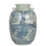 Product Image 8 for Blue & White Four Loop Handle Jar Twisted Flower Motif from Legend of Asia