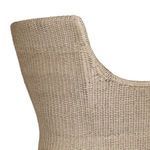 Close-up of top rear edge of Blaire Outdoor Chair showing tight woven pattern
