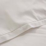 White Langston Bamboo Sateen Euro Sham with smooth, silky fabric and clean, tailored edges