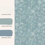 Product Image 4 for Laura Ashley Fennelton Pale Newport Blue Removable Wallpaper from Graham & Brown