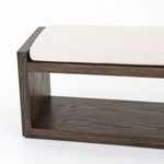 Product Image 19 for Edmon Bench Savile Flax/Warm Nettlewood from Four Hands