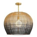 Product Image 6 for Swami Small Natural & Black Midrib Pendant from Arteriors