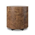Product Image 1 for Hudson Dark Bark Paper Round End Table from Four Hands