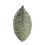 Sharma Cotton Blend Throw Pillow in textured weave with variegated green hues, organic plant-inspired design