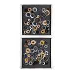 Product Image 2 for Uttermost Discs Wall Art Squares S/2 from Uttermost