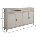 Product Image 2 for Isaac Wood Ribbed Long Cabinet from Gabby