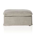 Product Image 3 for Andre Slipcover Pillow-Top Ottoman - Broadway Stone from Four Hands
