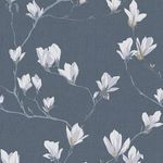 Product Image 2 for Laura Ashley Magnolia Grove Dusky Seaspray Floral Wallpaper from Graham & Brown