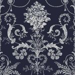 Product Image 3 for Laura Ashley Josette Midnight Damask Wallpaper from Graham & Brown