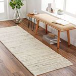 Product Image 3 for Manisa Global Hand-Woven Wool Cream / Brown Rug - 2'6" x 8' from Surya