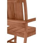 Product Image 9 for Croquet Teak Outdoor Natural Teak Arm Chair Chair from Summer Classics