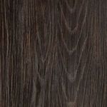 Wood grain texture close-up with visible natural variation in dark grey finish