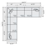 Product Image 5 for Barnes 5 Piece Fabric Sectional from Bernhardt Furniture