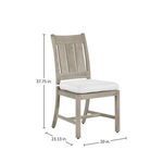 Product Image 7 for Croquet Teak Outdoor Natural Teak Side Chair from Summer Classics