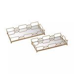 Product Image 1 for Bow Tie Mirrored Trays from Elk Home