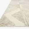 side low angle close-up of rug edge showing pile height and texture