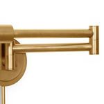 Product Image 3 for Noble Steel Swing Arm Task Sconce - Natural Brass from Regina Andrew Design