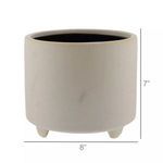 Product Image 3 for Simon Footed Planter, Ceramic, White / Matte White from Homart