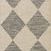 Corner of Francis rug showing the dense wool pile and crisp diamond pattern against hardwood floor.