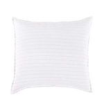 Product Image 1 for Blake Striped Linen Euro Sham - White /  Ocean from Pom Pom at Home