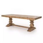Castle 98" Dining Table Bleached Pine image 1