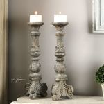 Product Image 2 for Uttermost Bogdan Antique Candleholders, S/2 from Uttermost
