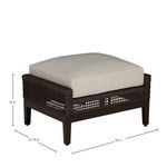 Product Image 6 for Peninsula Light Raffia Woven Ottoman from Summer Classics