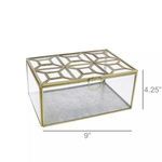 Product Image 3 for Monroe Leaded Top Box   Rectangle   Brass from Homart