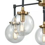 Product Image 11 for Boudreaux 5 Light Chandelier In Matte Black And Antique Gold With Sphere Shaped Glass from Elk Lighting