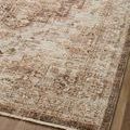 Detailed view of midsection pattern and texture of the Sorrento Mocha rug