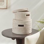 Product Image 5 for Burma Rattan Round Lidded Boxes, Set Of 2 from Napa Home And Garden