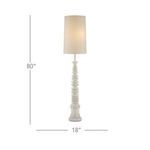 Product Image 12 for Malayan White Floor Lamp from Currey & Company