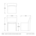 Product Image 12 for Veneto Woven Outdoor Dining Chair from Arteriors