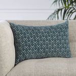 Product Image 7 for Colinet Trellis Blue/ Silver Lumbar Pillow from Jaipur 