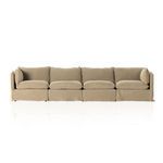 Product Image 4 for Andre Slipcover 4-Piece Sectional - Broadway Canvas from Four Hands