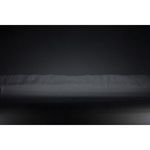 Close-up showing textured matte black metal surface of the lamp base