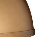 Close-up of antique brass dome surface showing subtle matte texture and finish