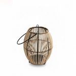 Product Image 5 for Natural Lantern Iron & Bamboo Dia 8.25" from BIDKHome