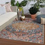 Product Image 7 for Diem Indoor/ Outdoor Medallion Blue/ Pink Rug from Jaipur