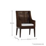 Product Image 5 for Peninsula Mahogany Woven Arm Chair from Summer Classics