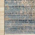 Close-up of Claire Neutral Sea Rug texture and pattern on light wood floor
