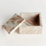 Product Image 4 for Jaqueline Marble Square Lidded Box Wide from Napa Home And Garden