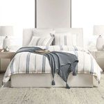 Product Image 7 for Brooke Blue Stripe Linen Cashmere Duvet Cover from Classic Home Furnishings