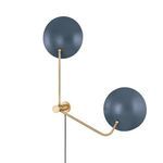 Product Image 1 for Leif Steel 2-Light Wall Sconce - Black & Gold from Troy Lighting