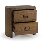 Product Image 3 for Kyrie 2-Drawer Oak Veneer Nightstand from Classic Home