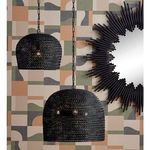 Product Image 3 for Piero Small Black Woven Pendant from Currey & Company