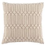 Product Image 3 for Pisano Ivory/ Tan Trellis  Throw Pillow 20 inch from Jaipur 