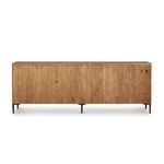Rear view of Wyeth Sideboard with unfinished vertical wood panels and visible mounting points.