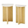 Product Image 5 for Doublet Marble Accent Table Set of 2 from Currey & Company
