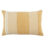 Product Image 4 for Carinda Indoor/ Outdoor Gold/ Ivory Striped Lumbar Pillow from Jaipur 